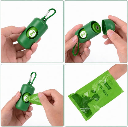 Dog Poop Bags Rolls with Dispenser– Keep Hands Clean 450 Count - Scented | Extra Thick Durable Leakproof Resistant 9 X 13 Inch Refill Rolls Waste Bags for Puppy Small Large Doggy Cleanup Travel